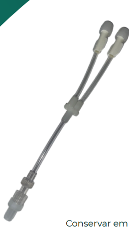 Extensor 2 Vias Luer Lock sem Clamp